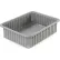 Boîte en plastique empilable et divisible Dandux®, 22-1/2" de longueur x 17-1/2" de largeur x 8" de hauteur, grise
