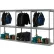 Global Industrial™ : support triple pour bagages et vêtements sans vis - 144" de largeur x 24" de profondeur x 84" de hauteur