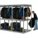 Global Industrial™ : double porte-vêtements sans vis pour bagages - 96" de largeur x 48" de profondeur x 84" de hauteur