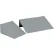 Global Industrial™ Locker Slope Top Kit, 18"W x 21"D, Gray