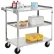 Chariot utilitaire en acier inoxydable Global Industrial™, capacité de 300 lb, 30-3/4" de longueur x 18-3/8" de largeur x 33" de hauteur