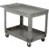 Global Industrial™ Tray Top Utility Cart w/2 Shelves, 44"L x 25-1/2"W x 32-1/2"H, Gray