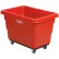 Global Industrial™ Bac de stockage en plastique chariot à caisse, 6 bushels, socle en acier, rouge