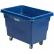 Chariot à caisse en plastique Global Industrial™, capacité de 6 boisseaux/500 lb, bleu