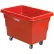 Global Industrial™ Réservoir en plastique pour produits en vrac chariot à caisse, 6 boisseaux, socle à fixation directe, rouge