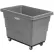Global Industrial™ Plastic Bulk Box Truck, 8 Bushel, Steel Chassis Base, Gray