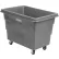 Camion à caisses en plastique Global Industrial™, 8 boisseaux, socle à fixation directe, gris