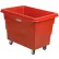 Global Industrial™ Plastic Bulk Box Truck, 8 Bushel, Direct Mount Base, Red