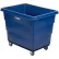 Chariot à caisse en plastique Global Industrial™, 12 boisseaux, châssis en acier, bleu