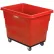 chariot pour caisses en plastique Global Industrial™, 12 boisseaux, châssis en acier, rouge