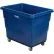 Chariot à caisse en plastique Global Industrial™, 16 boisseaux, châssis en acier, bleu