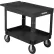 Chariot utilitaire Global Industrial™ avec 2 étagères et roulettes de 8", 44" de longueur x 25-1/2" de largeur x 32-1/2" de hauteur, noir