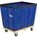 Global Industrial™ KD, 12 boisseaux, chariot de transport en vrac avec panier en vinyle bleu