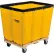 Global Industrial™ KD, 12 boisseaux, panier en vinyle jaune, en vrac chariot