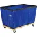 Chariot à panier en vinyle bleu Global Industrial™ KD, 24 boisseaux