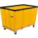 Global Industrial™ KD, 24 boisseaux, camion-citerne avec panier en vinyle jaune