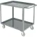 Chariot utilitaire en acier soudé Global Industrial™ avec 2 plateaux, capacité de charge de 1 200 lb, 36"L x 24"W x 35"H