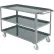 Chariot utilitaire en acier soudé Global Industrial™ avec 3 tablettes, capacité de charge de 1 200 lb, 48" de long x 24" de large x 35" de haut