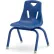 Chaise en plastique pour enfants Jonti-Craft® Berries® avec pieds thermolaqués, 12" de hauteur, bleue