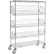 Rayonnage mobile à fil métallique réglable - 36" de largeur x 18" de profondeur x 69" de hauteur