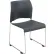 National Public Seating Cafetorium Plastic Stack Chair - Charcoal - 8800 Series - Pkg Qty 4