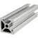 Profilé extrudé 80/20® série 10 à rainures en T adjacentes, 1" x 1", barre standard de 120" de long