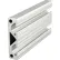 80/20® 10 Series 2" x 1/2" Adjacent Bi T-Slotted Extrusion Profile, 120"L Stock Bar