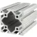 80/20® 15 Series 3" x 3" Eight T-Slotted Extrusion Profile, 120"L Stock Bar