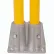 Global Industrial™ Double Socket Base For Pedestrian Barrier, Black