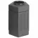 Safco® Canmeleon™ Intérieur/Extérieur, 30 gallons, noir pentagone, 9485BL