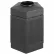 Safco® Canmeleon™ Intérieur/Extérieur, 45 gallons, noir pentagone, 9486BL