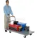 Plateforme à caillebotis en acier Global Industrial™ chariot 36 x 24, capacité de 1 000 lb, roulettes en polyuréthane de 5 pouces