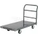 Chariot à plate-forme en tôle d'acier Global Industrial™, 60 x 30, capacité de 1 400 lb, roulettes en caoutchouc de 5 pouces