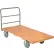 Global Industrial™ Hardwood Deck Platform Truck 60 x 30 1200 Lb. Capacity 8" Pneumatic Casters