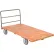Global Industrial™ Hardwood Deck Platform Truck 72 x 36 1200 Lb. Capacity 8" Pneumatic Casters