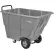 chariot basculant en plastique Global Industrial™ à usage standard, capacité de 1/2 yard cube, capacité de charge de 850 livres, gris