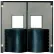 Chase Doors Extra HD Double Panel Traffic Door 6'W x 7'H Metallic Gray DID7284-MG