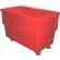 Camion à caisse rectangulaire en plastique Dandux 51166532R, rouge, capacité de 32 bushels (1 120 lb)