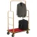 Chariot Bellman Global Industrial™ avec montants droits, roulettes de 6 pouces, acier inoxydable doré