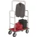 Global Industrial™ Silver Stainless Steel Bellman Cart Straight Uprights 8" Pneumatic Casters