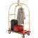Global Industrial™ Bellman Cart With Curved Uprights, 6" Casters, Gold Stainless Steel