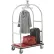 Global Industrial™ Bellman Cart With Curved Uprights, 6" Casters, Silver Stainless Steel