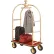 Global Industrial™ : chariot Bellman à montants incurvés, roulettes pneumatiques de 8", acier inoxydable doré