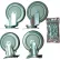 Durham Mfg® 5" x 1-1/4" Polyurethane Caster Kit HC-5PU-R/S, 2 Rigid, 2 Swivel