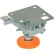 Frein de roulette avec patin en polyuréthane FL-LKL-3 pour roulettes de 3 pouces