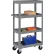 Global Industrial™ Steel Shelf Truck w/4 Shelves, 800 lb. Capacity, 30"L x 16"W x 60"H