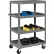 Global Industrial™ Steel Shelf Truck w/4 Shelves, 800 lb. Capacity, 36L x 24"W x 60"H