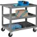 Chariot de stockage en acier Global Industrial™ avec 3 étagères, capacité de 800 lb, 36" de longueur x 24" de largeur x 36" de hauteur