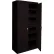 Armoire de rangement Steel Cabinets USA, 5 étagères réglables, 24" de largeur x 18" de profondeur x 72" de hauteur, noire, entièrement soudée