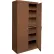 Armoire de rangement Steel Cabinets USA, 5 étagères réglables, 61 cm L x 46 cm P x 183 cm H, noyer, entièrement soudée